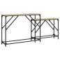 vidaXL Mesas consola apilables 2 pzas madera ingeniería roble Sonoma vidaXL Mesas consola apilables 2 pzas madera ingeniería roble Sonoma