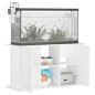 vidaXL Soporte para acuario madera de ingeniería blanco 101x41x58 cm