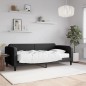 vidaXL Sofá cama con colchón tela negro 90x200 cm vidaXL Sofá cama con colchón tela negro 90x200 cm