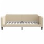vidaXL Sofá cama con colchón tela crema 90x200 cm vidaXL Sofá cama con colchón tela crema 90x200 cm