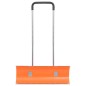 vidaXL Pala de nieve de mango extensible lámina de acero naranja 96 cm