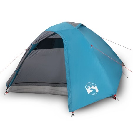 vidaXL Tienda de campaña 4 personas tafetán 185T azul 267x272x145 cm