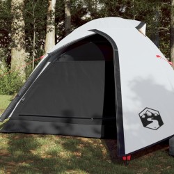 vidaXL Tienda de campaña 2 personas tafetán 185T blanco 264x210x125 cm
