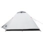 vidaXL Tienda de campaña 2 personas tafetán 185T blanco 264x210x125 cm