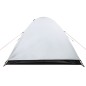 vidaXL Tienda de campaña 2 personas tafetán 185T blanco 264x210x125 cm