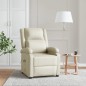 vidaXL Sillón de masaje de cuero sintético crema vidaXL Sillón de masaje de cuero sintético crema