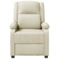 vidaXL Sillón de masaje de cuero sintético crema vidaXL Sillón de masaje de cuero sintético crema