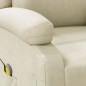 vidaXL Sillón de masaje de cuero sintético crema vidaXL Sillón de masaje de cuero sintético crema