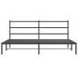 vidaXL Estructura de cama con cabecero metal negro 200x200 cm vidaXL Estructura de cama con cabecero metal negro 200x200 cm