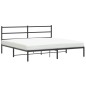 vidaXL Estructura de cama con cabecero metal negro 183x213 cm vidaXL Estructura de cama con cabecero metal negro 183x213 cm