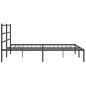 vidaXL Estructura de cama con cabecero metal negro 183x213 cm vidaXL Estructura de cama con cabecero metal negro 183x213 cm