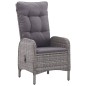 vidaXL Juego de comedor de jardín de 7 piezas gris vidaXL Juego de comedor de jardín de 7 piezas gris