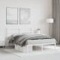 vidaXL Estructura de cama con cabecero metal blanca 140x200 cm vidaXL Estructura de cama con cabecero metal blanca 140x200 cm