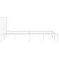 vidaXL Estructura de cama con cabecero metal blanca 160x200 cm vidaXL Estructura de cama con cabecero metal blanca 160x200 cm