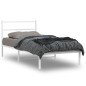 vidaXL Estructura de cama de metal con cabecero blanco 100x190 cm vidaXL Estructura de cama de metal con cabecero blanco 100x190 cm