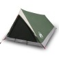vidaXL Tienda de campaña 2 personas tafetán 185T verde 200x120x88/62cm
