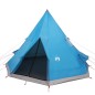 vidaXL Tienda de campaña 4 personas tafetán 185T azul 367x367x259 cm vidaXL Tienda de campaña 4 personas tafetán 185T azul 367x367x259 cm