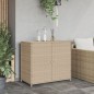 vidaXL Armario de almacenaje de jardín ratán PE beige 83x45x76 cm vidaXL Armario de almacenaje de jardín ratán PE beige 83x45x76 cm