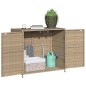 vidaXL Armario de almacenaje de jardín ratán PE beige 83x45x76 cm vidaXL Armario de almacenaje de jardín ratán PE beige 83x45x76 cm