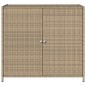 vidaXL Armario de almacenaje de jardín ratán PE beige 83x45x76 cm vidaXL Armario de almacenaje de jardín ratán PE beige 83x45x76 cm