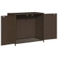 vidaXL Armario de almacenaje de jardín ratán PE marrón 83x45x76 cm vidaXL Armario de almacenaje de jardín ratán PE marrón 83x45x76 cm