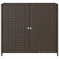 vidaXL Armario de almacenaje de jardín ratán PE marrón 83x45x76 cm vidaXL Armario de almacenaje de jardín ratán PE marrón 83x45x76 cm
