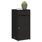 vidaXL Armario de almacenaje de jardín ratán PE negro 55x55x111 cm