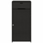 vidaXL Armario de almacenaje de jardín ratán PE negro 55x55x111 cm