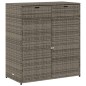 vidaXL Armario de almacenaje de jardín ratán PE gris 105x55x113 cm