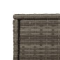 vidaXL Armario de almacenaje de jardín ratán PE gris 105x55x113 cm