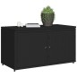 vidaXL Armario de almacenaje de jardín ratán PE negro 110x55x60,5 cm vidaXL Armario de almacenaje de jardín ratán PE negro 110x55x60,5 cm