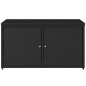 vidaXL Armario de almacenaje de jardín ratán PE negro 110x55x60,5 cm vidaXL Armario de almacenaje de jardín ratán PE negro 110x55x60,5 cm