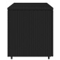 vidaXL Armario de almacenaje de jardín ratán PE negro 110x55x60,5 cm vidaXL Armario de almacenaje de jardín ratán PE negro 110x55x60,5 cm