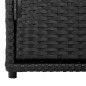 vidaXL Armario de almacenaje de jardín ratán PE negro 110x55x60,5 cm vidaXL Armario de almacenaje de jardín ratán PE negro 110x55x60,5 cm