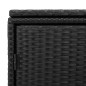 vidaXL Armario de almacenaje de jardín ratán PE negro 110x55x60,5 cm vidaXL Armario de almacenaje de jardín ratán PE negro 110x55x60,5 cm