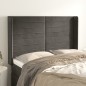 vidaXL Cabecero con orejas de terciopelo gris oscuro 147x16x118/128 cm vidaXL Cabecero con orejas de terciopelo gris oscuro 147x16x118/128 cm