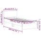vidaXL Cama con cabecero madera de ingeniería gris hormigón 90x190 cm vidaXL Cama con cabecero madera de ingeniería gris hormigón 90x190 cm