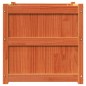 vidaXL Jardineras de exterior 2 uds madera maciza de pino marrón cera vidaXL Jardineras de exterior 2 uds madera maciza de pino marrón cera