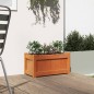 vidaXL Jardinera exterior madera maciza pino marrón cera 60x31x31 cm vidaXL Jardinera exterior madera maciza pino marrón cera 60x31x31 cm