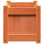 vidaXL Jardinera exterior madera maciza pino marrón cera 60x31x31 cm vidaXL Jardinera exterior madera maciza pino marrón cera 60x31x31 cm