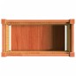 vidaXL Jardinera exterior madera maciza pino marrón cera 60x31x31 cm vidaXL Jardinera exterior madera maciza pino marrón cera 60x31x31 cm