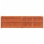 vidaXL Jardinera exterior madera maciza pino marrón cera 180x50x50cm