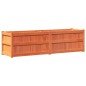 vidaXL Jardinera exterior madera maciza pino marrón cera 180x50x50cm