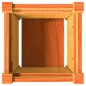 vidaXL Jardinera exterior madera maciza pino marrón cera 31x31x31 cm vidaXL Jardinera exterior madera maciza pino marrón cera 31x31x31 cm