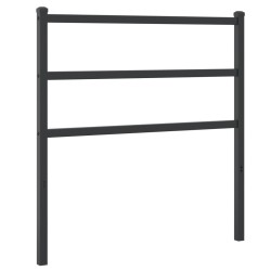 vidaXL Cabecero de metal negro 90 cm