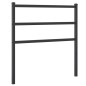 vidaXL Cabecero de metal negro 90 cm vidaXL Cabecero de metal negro 90 cm