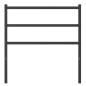 vidaXL Cabecero de metal negro 90 cm vidaXL Cabecero de metal negro 90 cm
