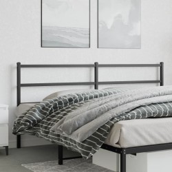 vidaXL Cabecero de metal negro 180 cm