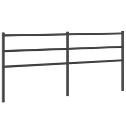 vidaXL Cabecero de metal negro 180 cm