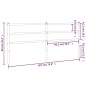 vidaXL Cabecero de metal negro 180 cm vidaXL Cabecero de metal negro 180 cm